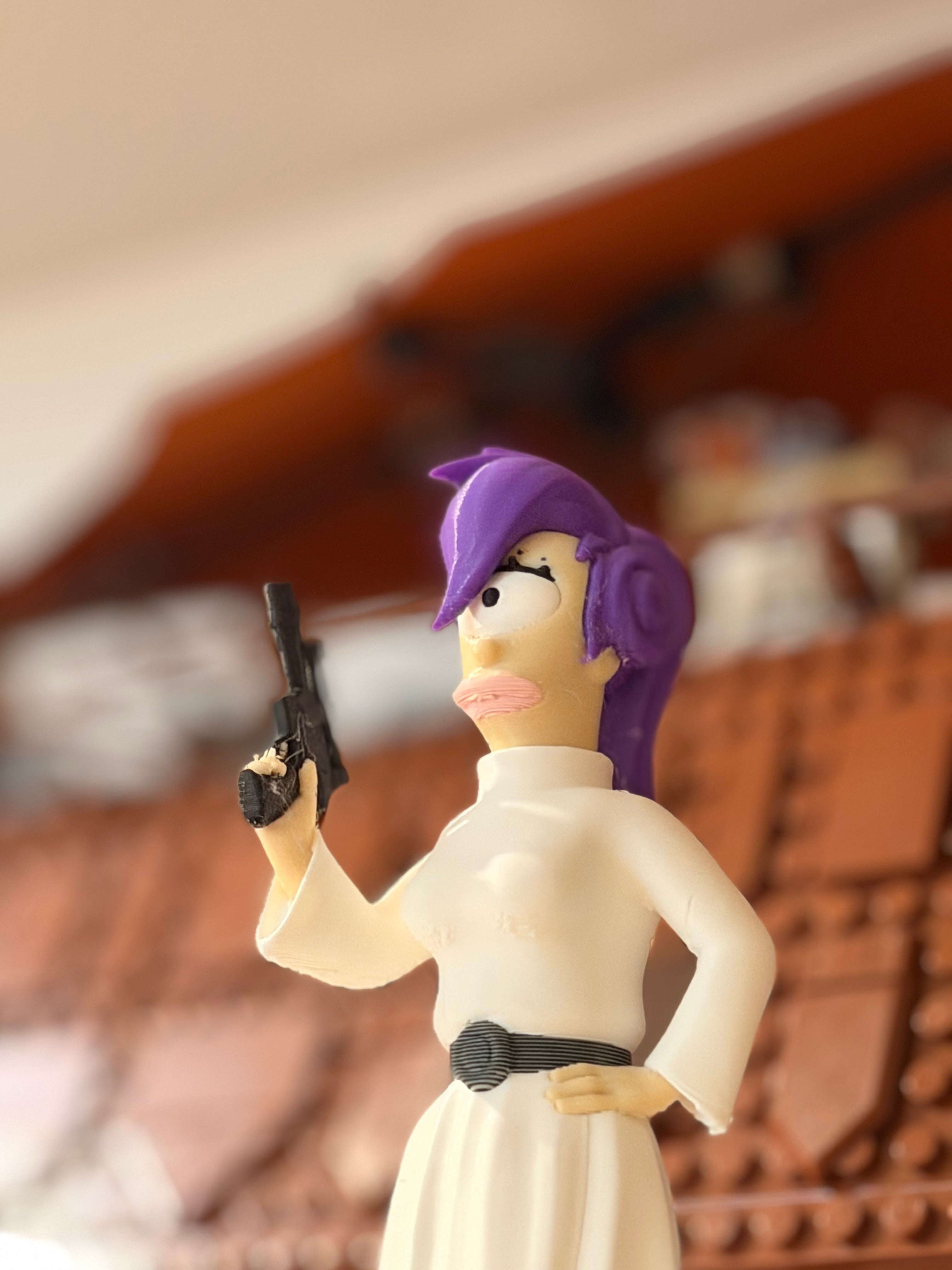 Futurama X Star Wars action figure Leela as Leia
