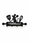Portamestoli da Parete Ratatouille Nero – Porta Utensili da Cucina