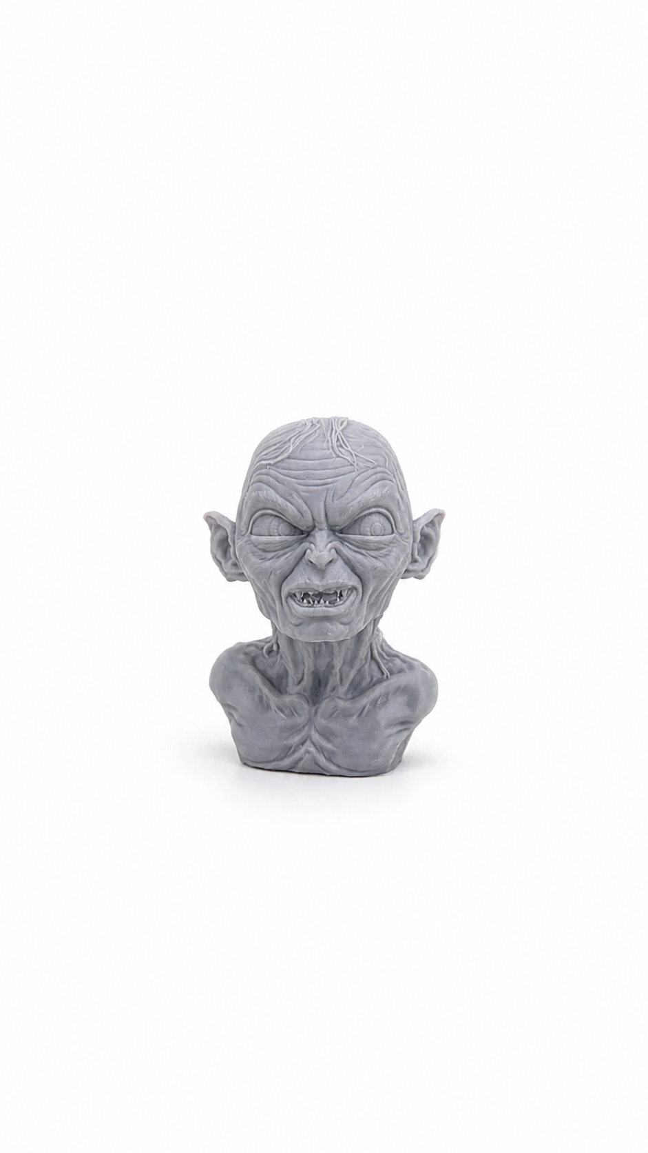 Buste Gollum 12 cm en résine – Statue de collection Le Seigneur des Anneaux